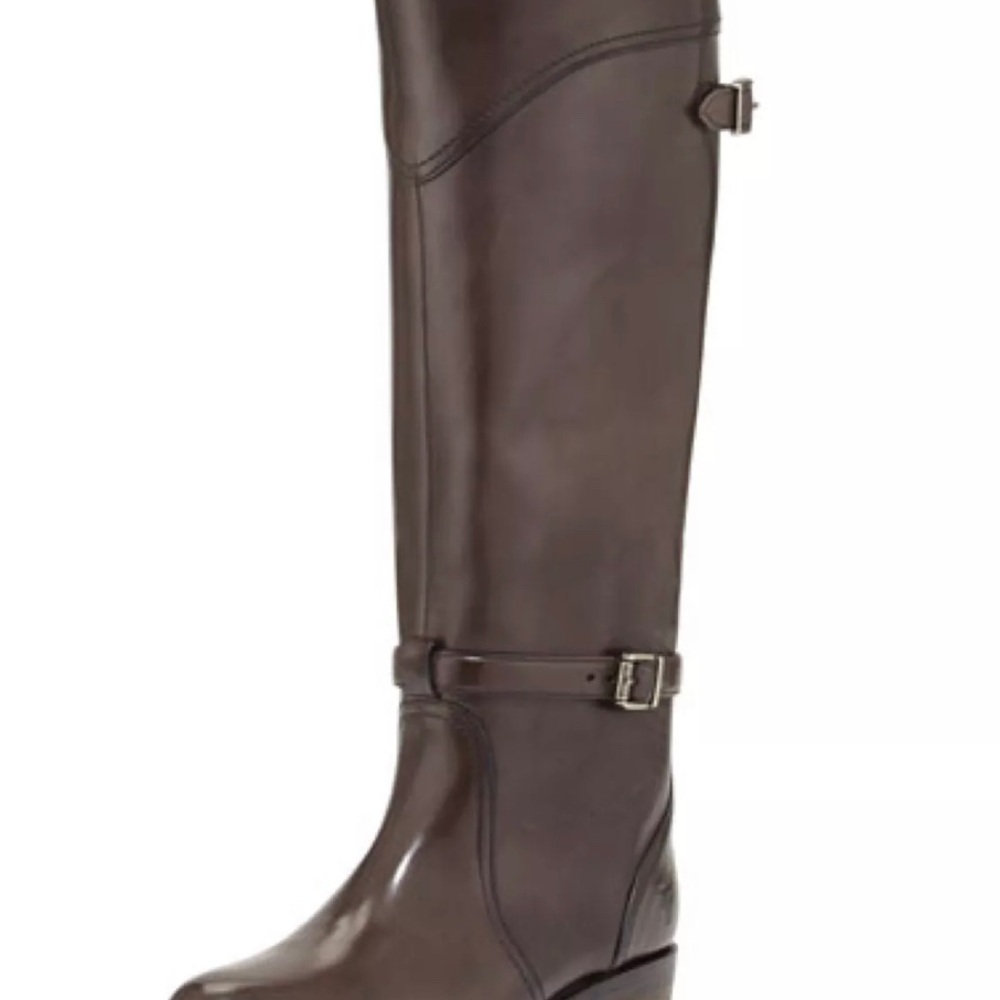 Elegant Brown Leather Knee-High Boots